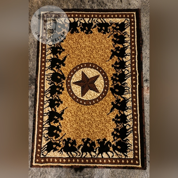 Lone Star Riders Berber Rug 2×3 - Picture 1 of 2
